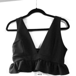 Boohoo Tamira Ruffle Strap Frill Hem Bra-let US 8